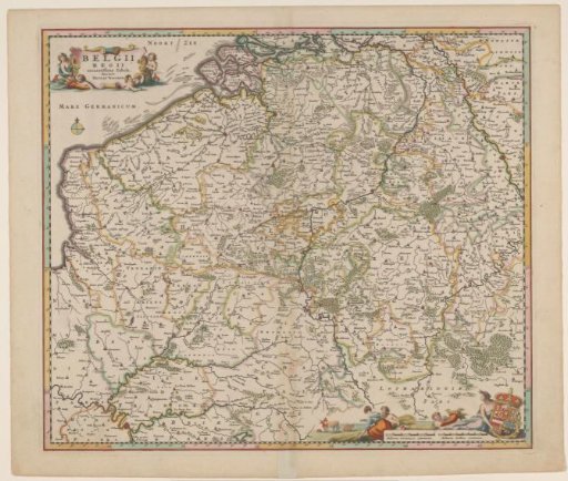 Map of the Southern Netherlands