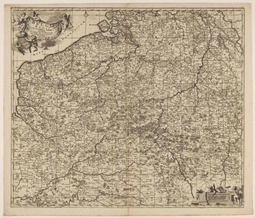 Map of the Southern Netherlands