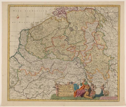 Map of the Southern Netherlands