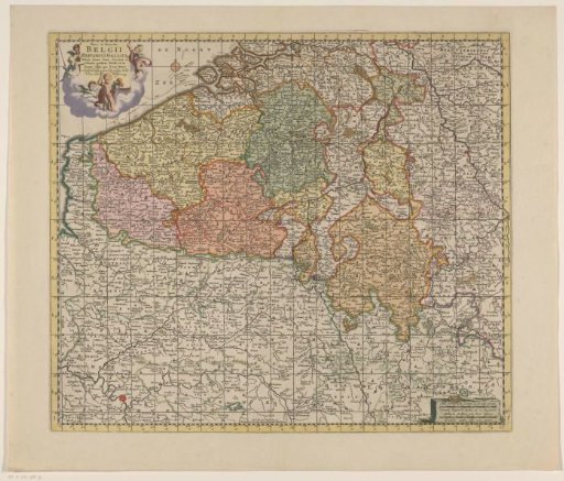 Map of the Southern Netherlands