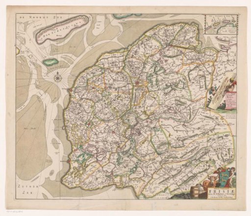 Map of Friesland