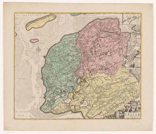 Map of Friesland
