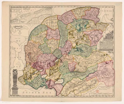 Map of Friesland