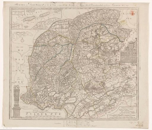 Map of Friesland