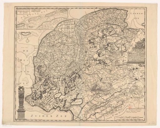 Map of Friesland