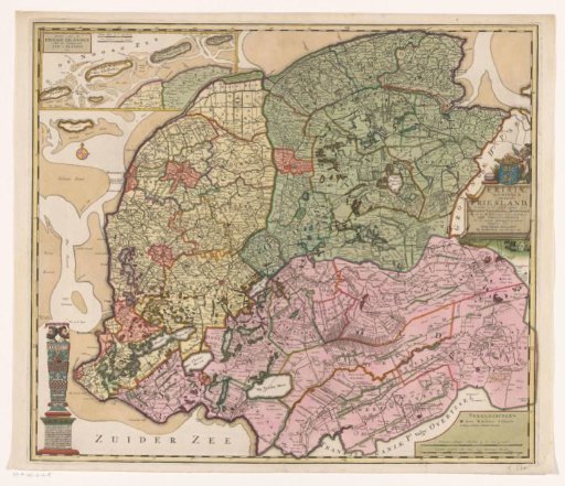 Map of Friesland