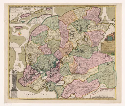 Map of Friesland