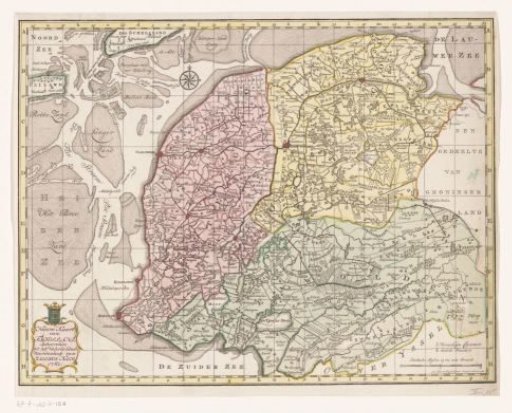 Map of Friesland