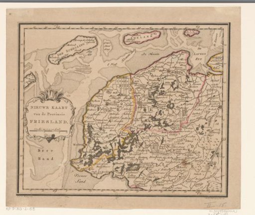 Map of Friesland