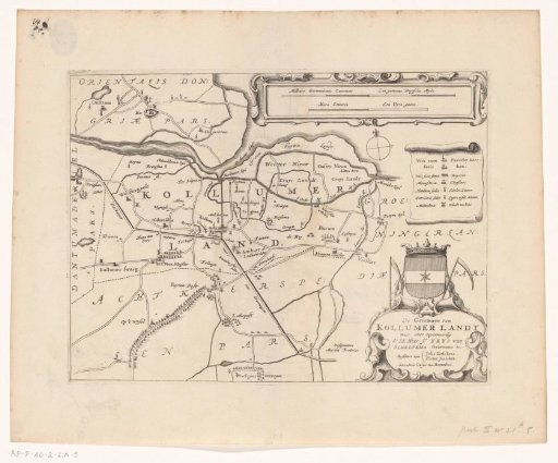 Map of the grietenij Kollumerland and Nieuwkruisland