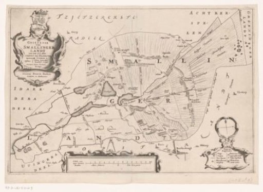 Map of the grietenij Smallingerland