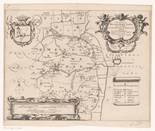 Map of the grietenij Menaldumadeel