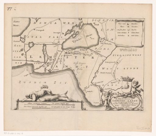 Map of the grietenij Lemsterland
