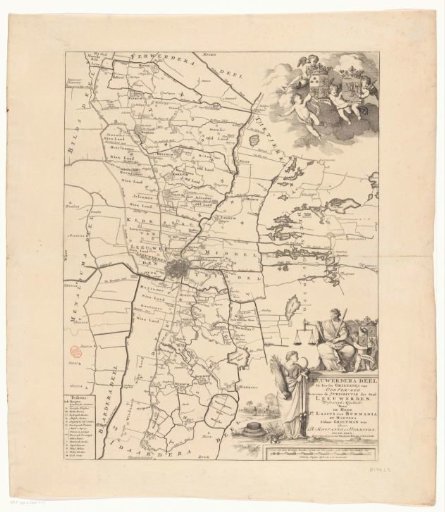 Map of the Grietenij Leeuwarderadeel