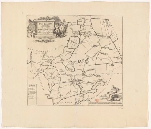 Map of the grietenij Idaarderadeel