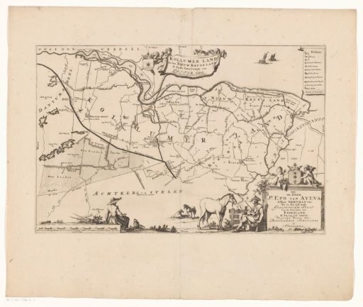 Map of the Grietenij of Kollumerland and Nieuwkruisland