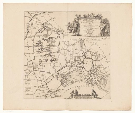 Map of the Grietenij of Tietjerksteradeel