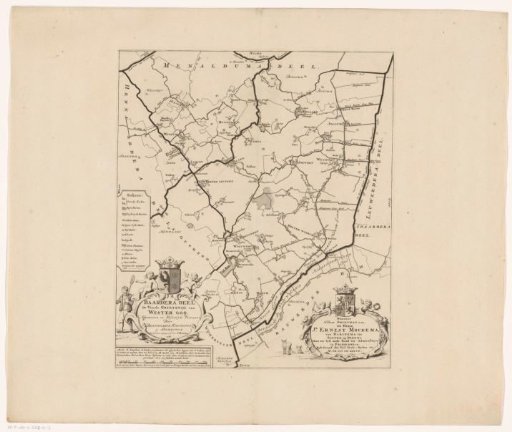 Map of the grietenij Baarderadeel