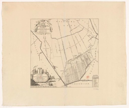 Map of the grietenij Aengwirden