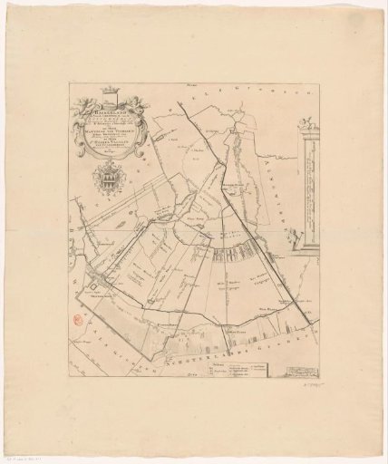 Map of the grietenij Haskerland