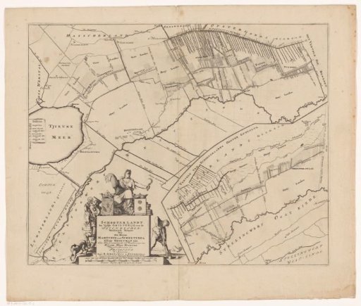 Map of the grietenij Schoterland