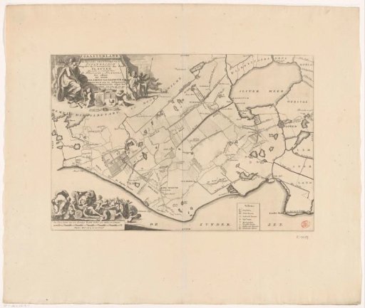 Map of the grietenij Gaasterland