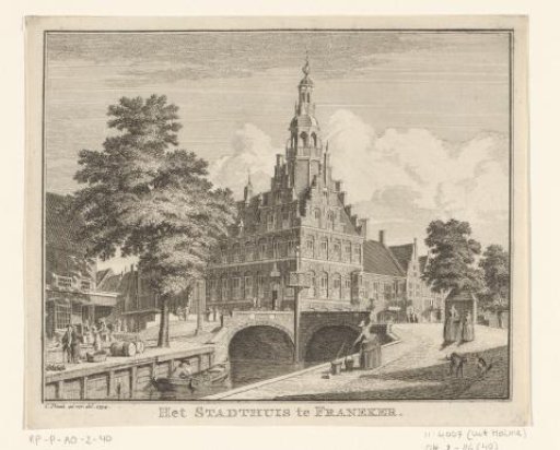 View of the town hall in Franeker
