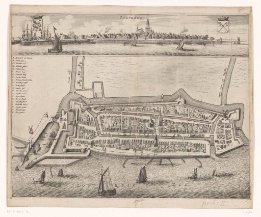 Map of Stavoren with city view