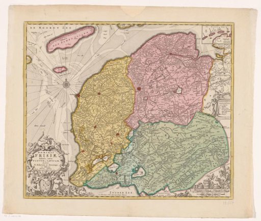 Map of Friesland
