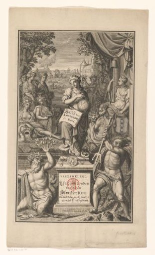 Title print for portfolio 20 of the Atlas Ottens (Amsterdam, part 1: plans and profiles)