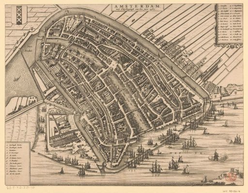Plan of Amsterdam, 1482