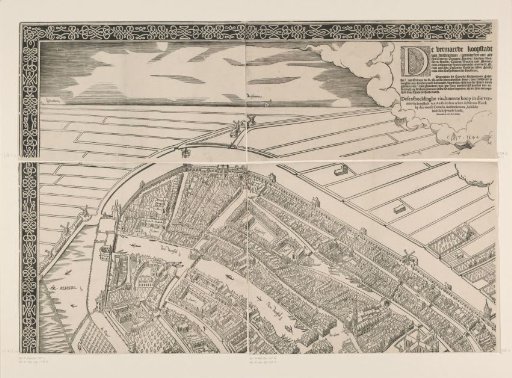 Map of Amsterdam, 1544 (fourth part)