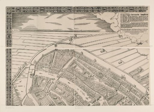 Map of Amsterdam, 1544 (fifth part)