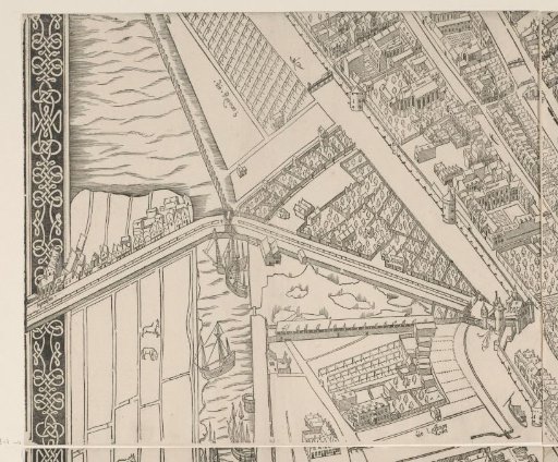 Map of Amsterdam, 1544 (seventh part)