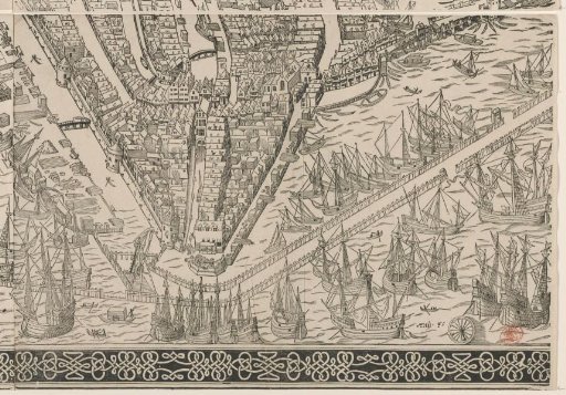 Map of Amsterdam, 1544 (eleventh part)