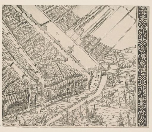 Map of Amsterdam, 1544 (ninth part)