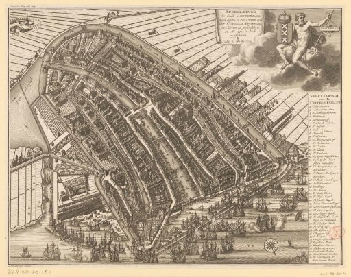 Plan of Amsterdam, 1544
