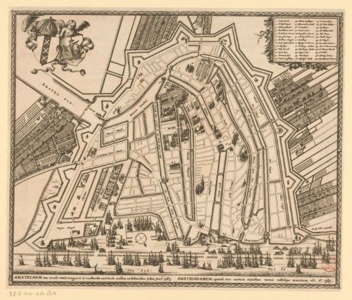 Plan of Amsterdam, 1585