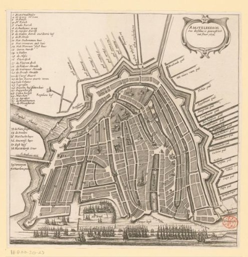 Plan of Amsterdam, 1612