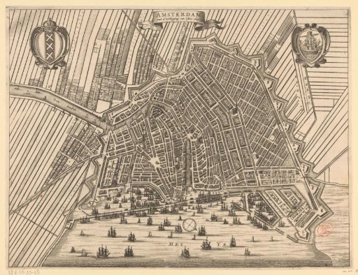 Map of Amsterdam, 1613