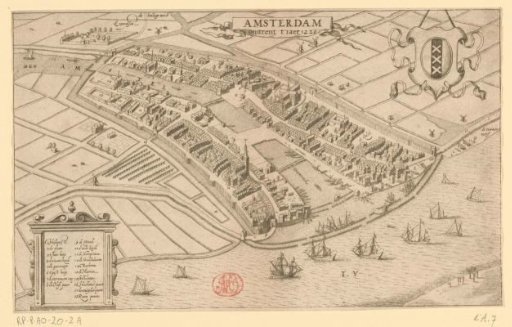 Plan of Amsterdam, 1220