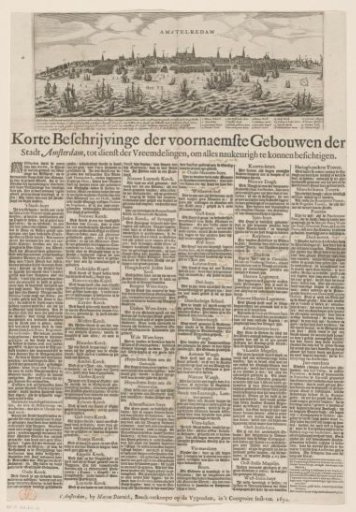View of Amsterdam with description of the principal buildings