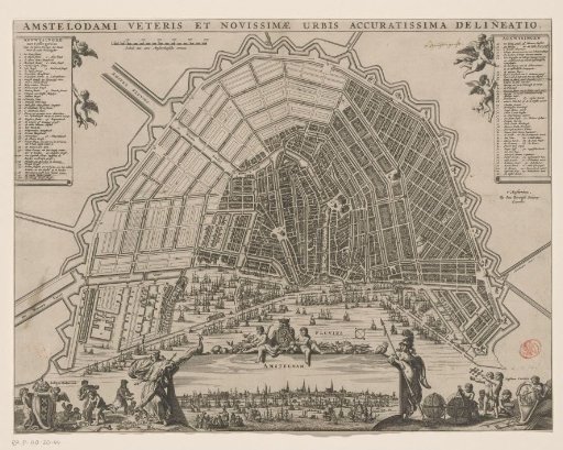 Map of Amsterdam with Design for the Fourth Extension