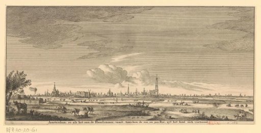 View of Amsterdam, seen from the west