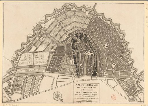 Map of Amsterdam with various expansion phases