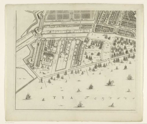 Map of Amsterdam (lower left section)