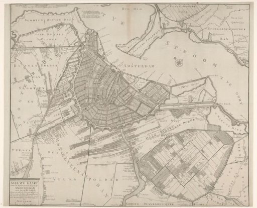 Map of Amsterdam and vicinity