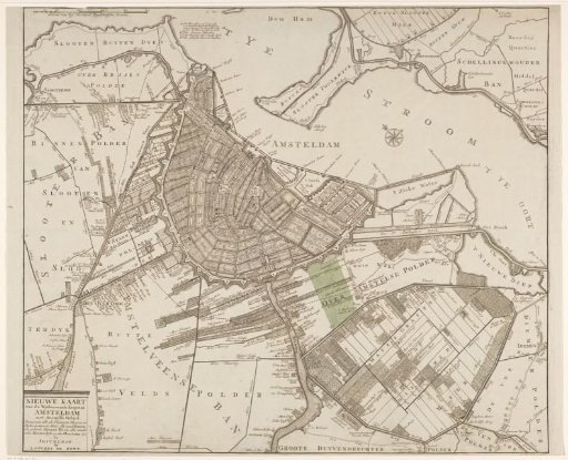 Map of Amsterdam and vicinity