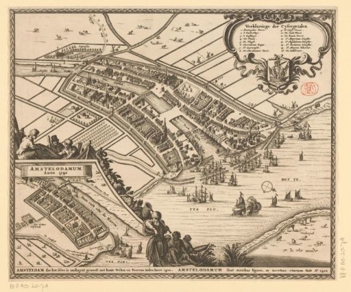 Plan of Amsterdam, 1400