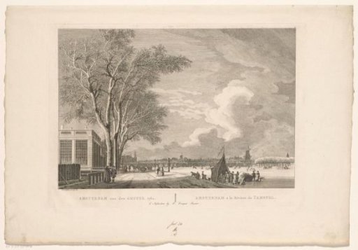 View of the frozen Amstel in Amsterdam, 1762